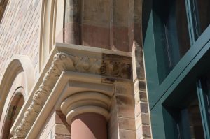 Pilaster and cornice detail