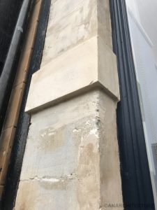Repaired pilaster