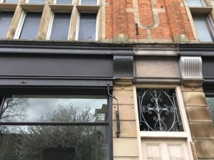 Fascia, transom, fanlight and pilasters